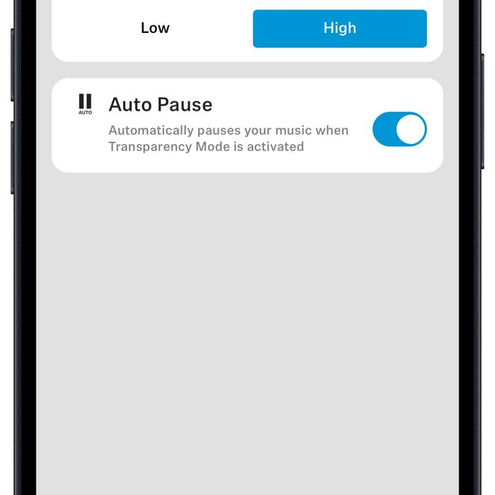 Sennheiser Smart Control app for iOS: phone calls/auto-pause.