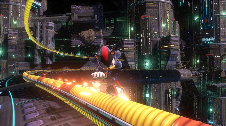 Sonic grinding on a rail.