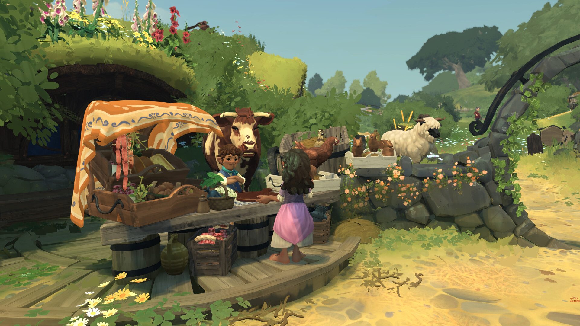 A hobbit visits a shop in Tales of the Shire.