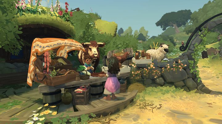 A hobbit visits a shop in Tales of the Shire.