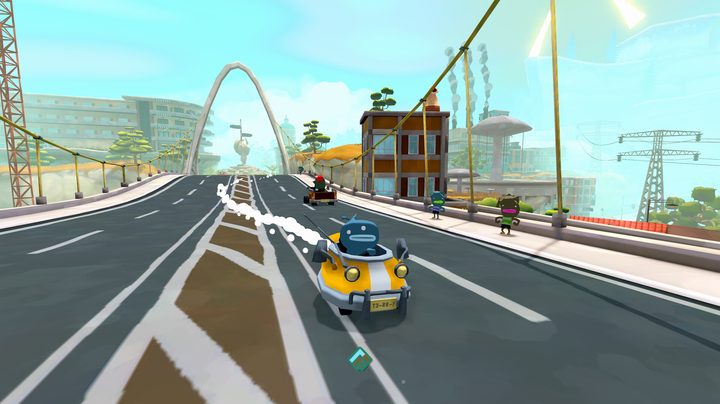 Terry drives a car in Tiny Terry's Turbo Trip.