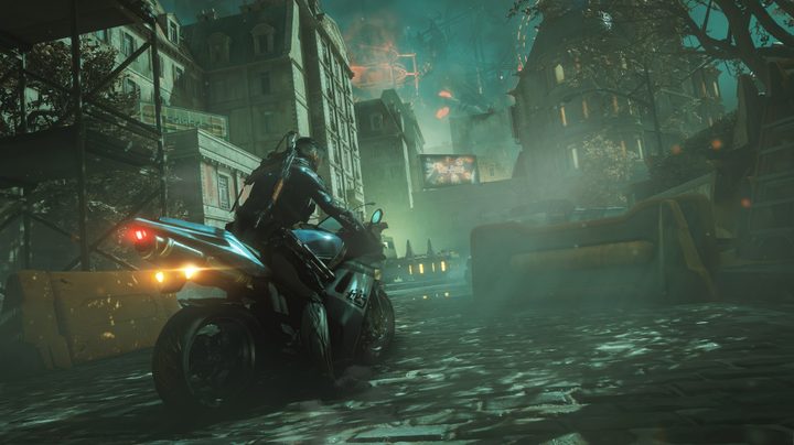 Arthur, speeding through city streets in his motorcycle in Wafrmare 1999.
