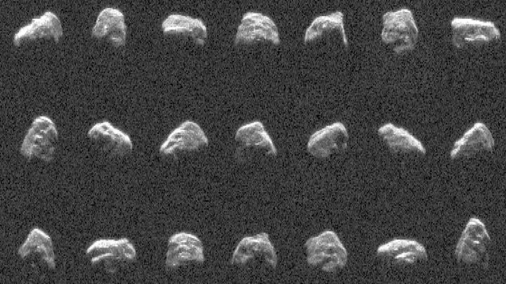 The Goldstone Solar System Radar, part of NASA&rsquo;s Deep Space Network, made these observations of the recently discovered 500-foot-wide (150-meter-wide) asteroid 2024 MK, which made its closest approach &mdash; within about 184,000 miles (295,000 kilometers) of Earth &mdash; on June 29. 