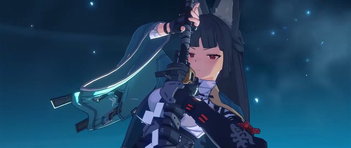 A Zenless Zone Zero character with a katana.