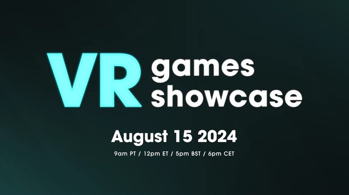 Key art for the VR Games Showcase