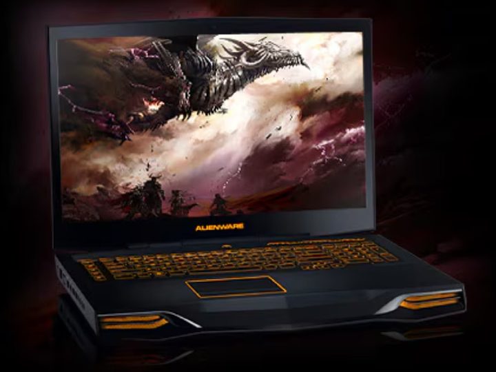 The Alienware M18x gaming laptop.