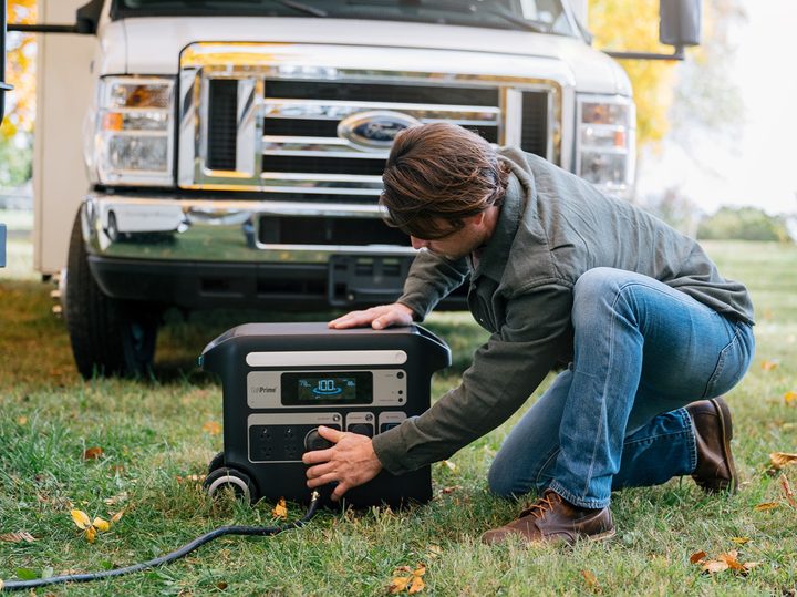 Anker SOLIX F2000 used to charge RV while camping - Prime Day shopping guide