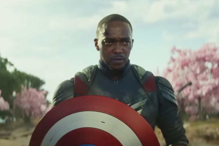 Sam Wilson holds the shield in "Captain America: Brave New World."