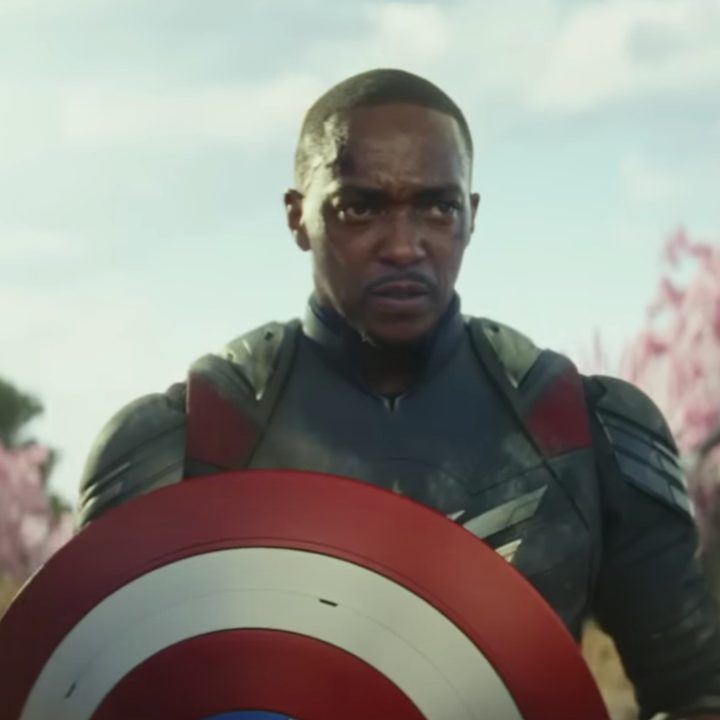 Sam Wilson holds the shield in "Captain America: Brave New World."