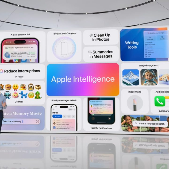 Apple's Craig Federighi discussing Apple Intelligence at the Worldwide Developers Conference (WWDC) 2024.