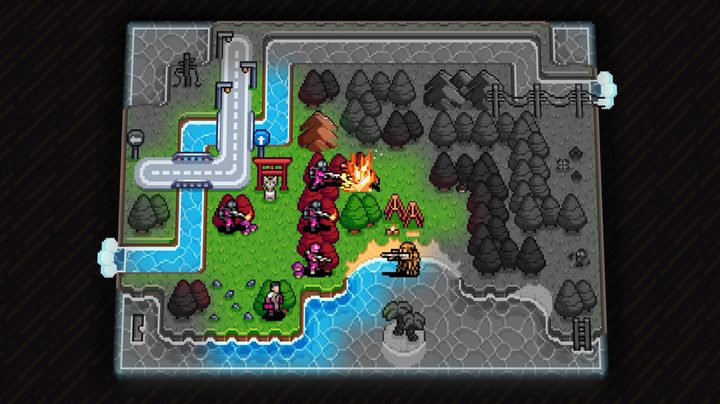 Strategy game combat with fog of war from Athena Crisis.