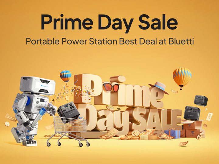 Bluetti Prime Day Sale on best power station for camper vans feature.