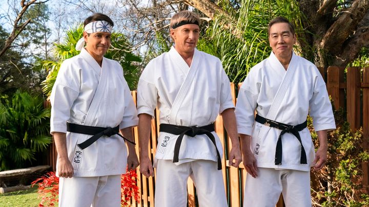 The cast of Cobra Kai.