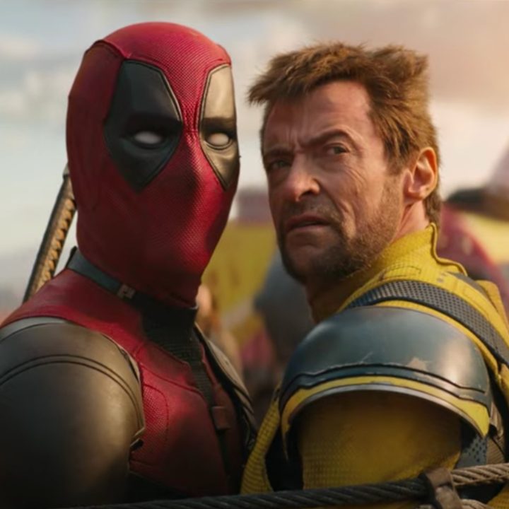 Deadpool and Wolverine stare back in the same direction in "Deadpool & Wolverine."