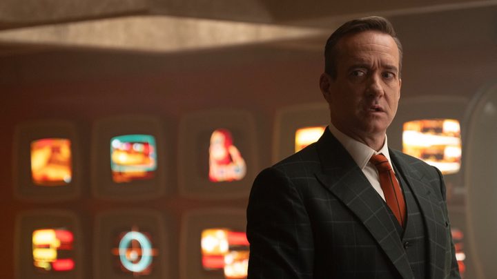 Matthew Macfadyen looks surprised in a still from the movie Deadpool & Wolverine