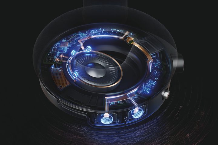Dyson OnTrac headphones driver diagram.
