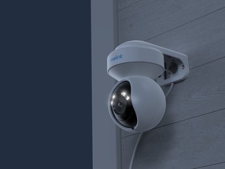 E1 Outdoor camera mounted on rooftop for home security