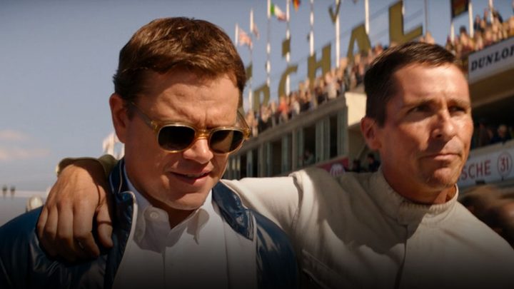Matt Damon and Christian Bale in Ford v Ferrari.