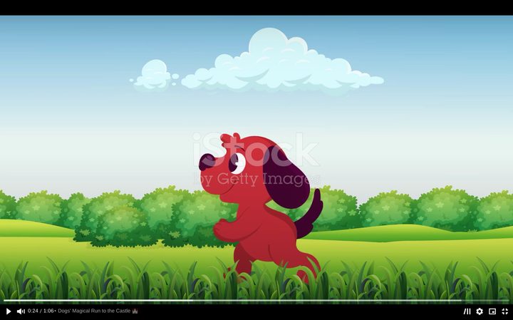 dogs running as envisioned by Invideo AI