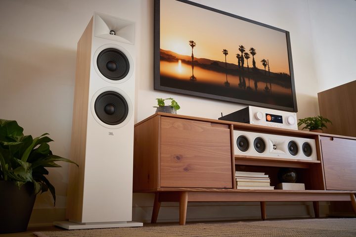 JBL MA Series AV receiver and JBL Stage 2 Series Speakers.