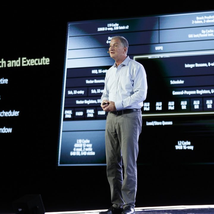 AMD's Mark Papermaster presenting architecture changes with Zen 5.