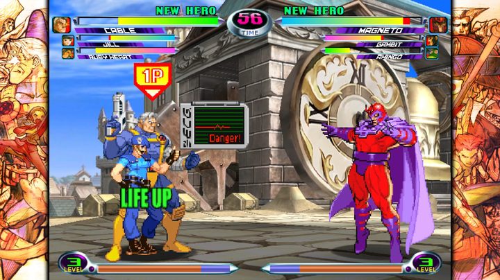 Marvel vs Capcom 2 match.