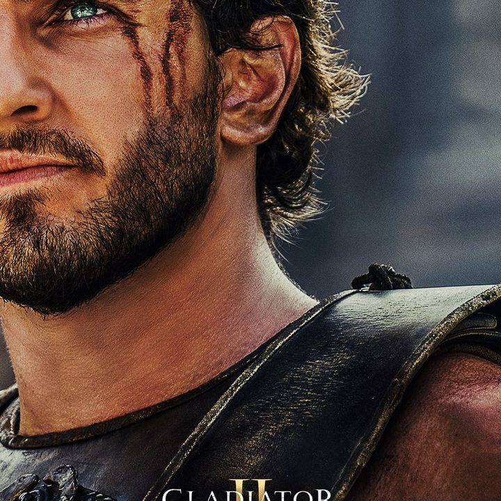 Paul Mescal as Lucius on the poster for Gladiator II.