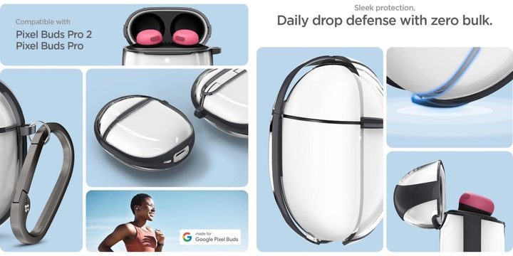 Published Spigen ad on Amazon showing purported images of the unannounced Google Pixel Buds Pro 2.
