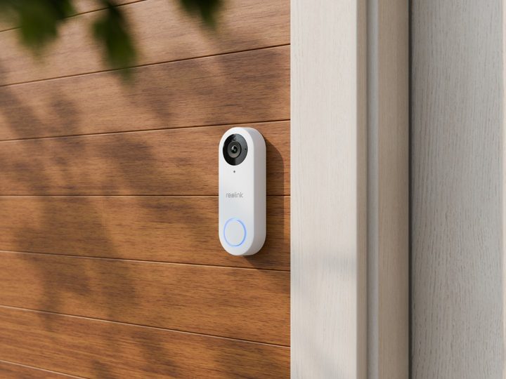 Reolink Video Doorbell WiFi installed on front of home