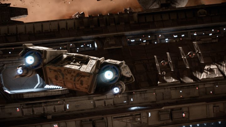 Kay enters and Imperial Starship.