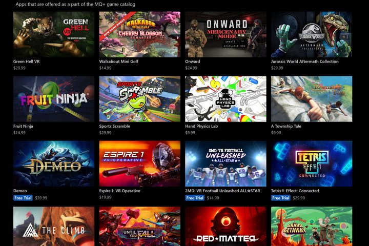 The Meta Quest+ game catalog has several top titles.