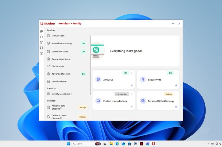 The Windows app is easy to use but must features are packed into one narrow panel.