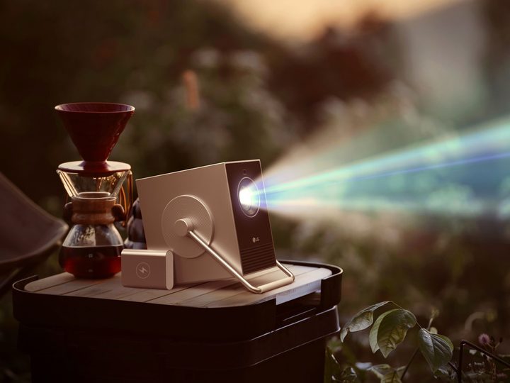 Tiny LG CineBeam Q projector for 4K cinematic experience everywhere