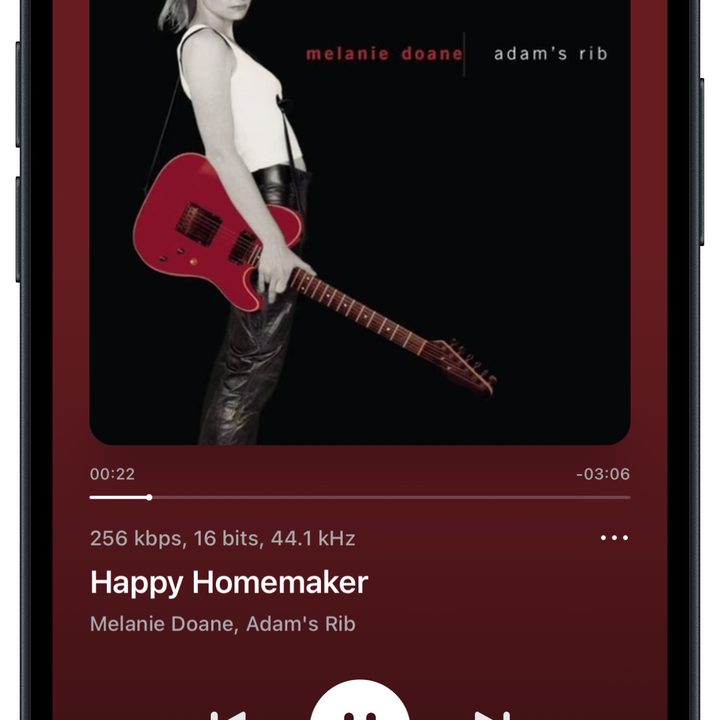 An AirPlay stream playing on a Wiim Pro Plus.