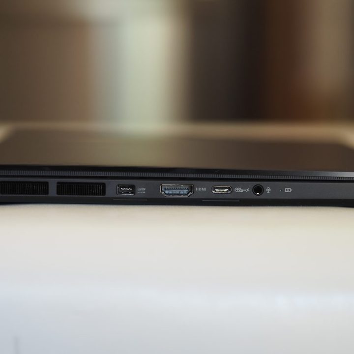Asus ProArt PX13 left side view showing ports and vents.