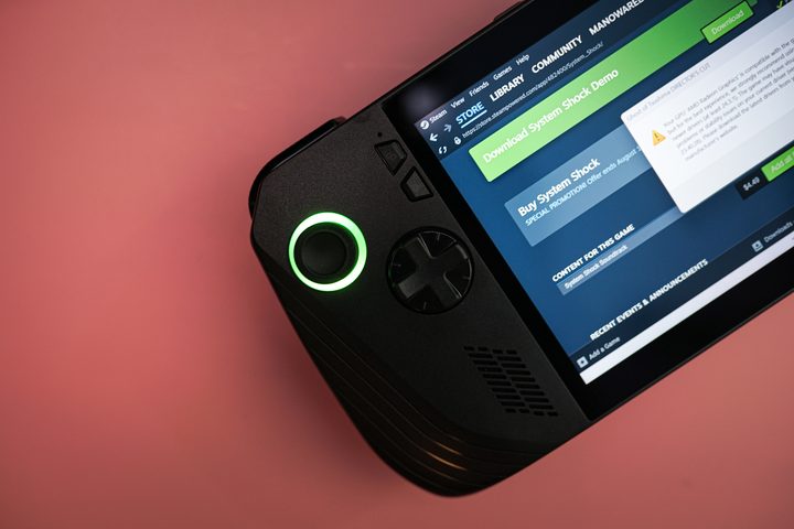 D-pad on the Asus ROG Ally X.