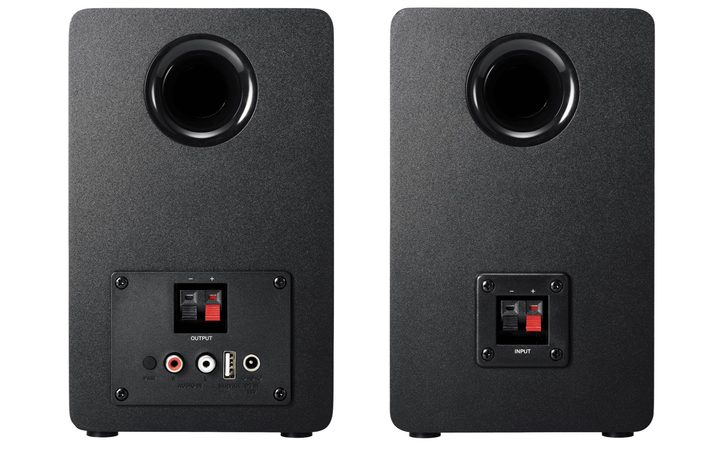 Audio-Technica AT-SP3X powered bookshelf speakers.