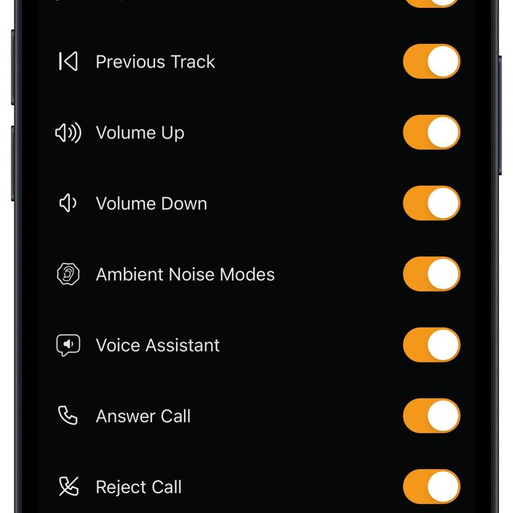 Cambridge Audio Melomania app for iOS: control enable/disable.