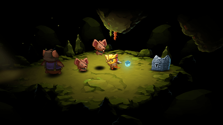 A cat fights rats in Cat Quest 3.