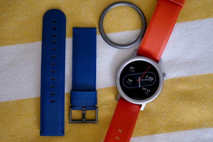 The CMF Watch Pro 2 with different leather straps and bezels.