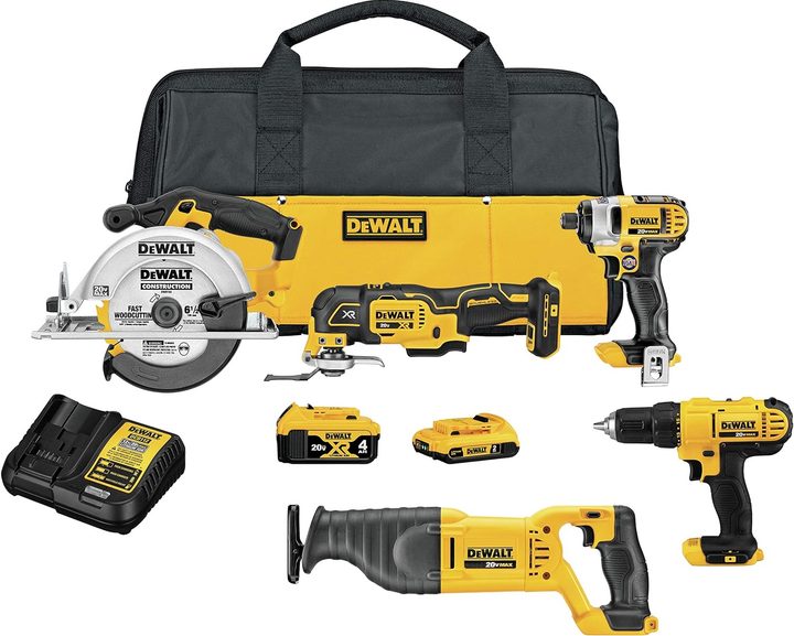 The DeWalt 20V Max Power Tool Kit.