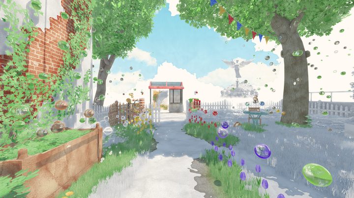 A street appears half-painted in Ete.