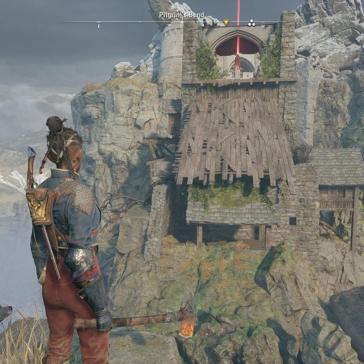 An image that shows an Inaya Shrine in the distance.