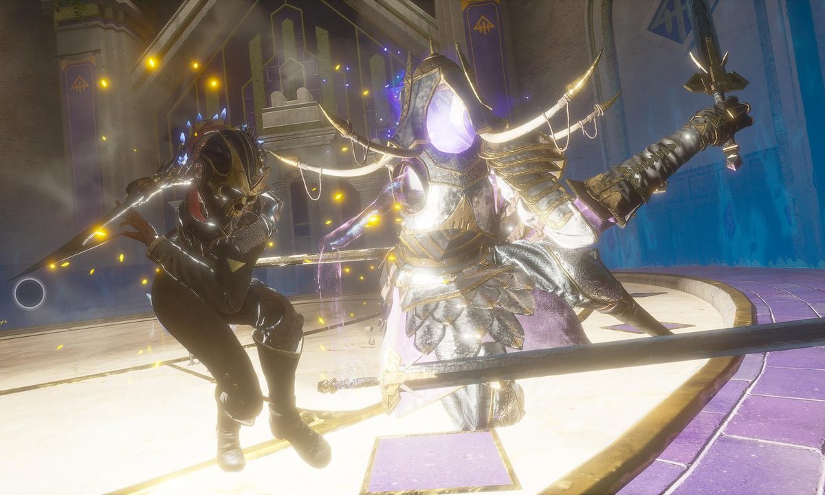 Nor fights a boss in Flintlock: The Siege of Dawn.