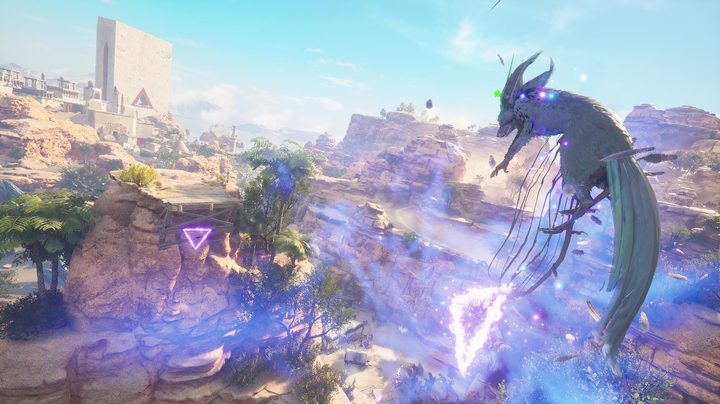 Enki flies in Flintlock: The Siege of Dawn.