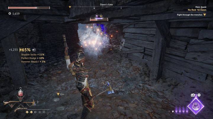 Nor shoots a pistol in Flintlock: The Siege of Dawn.
