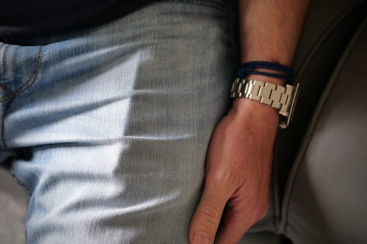 A Samsung Galaxy Z Fold 6 in a jeans pocket.