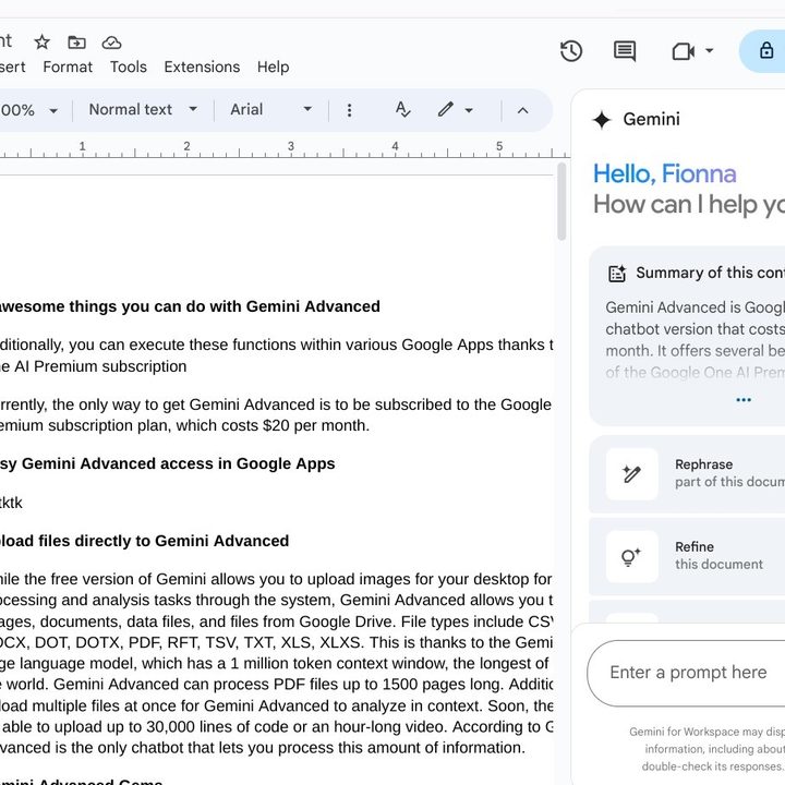Easy Gemini Advanced access in Google Apps