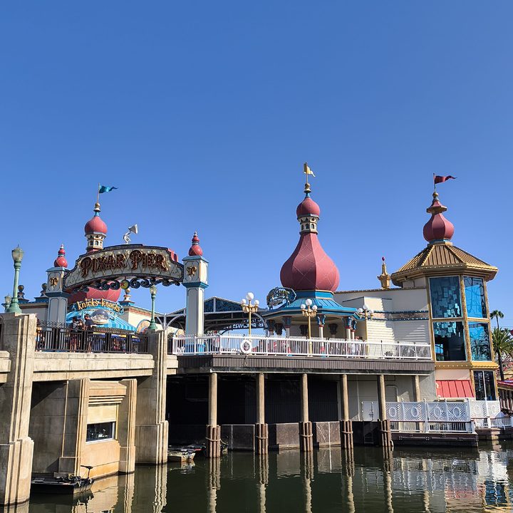 Pixar Pier taken with a Motorola Razr 2024.