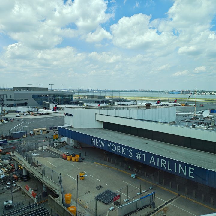 A photo of LGA airport, taken with the Motorola Razr Plus 2024.
